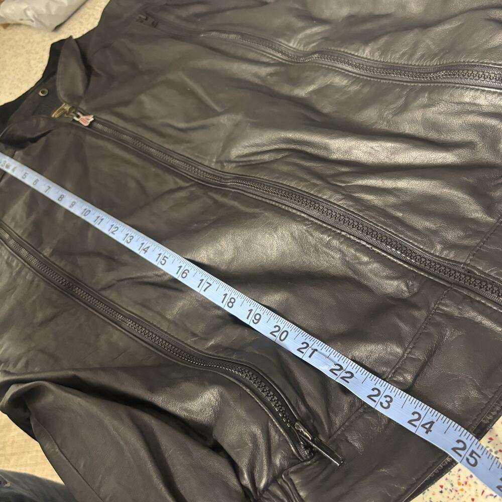 Vintage 90’s Hein Gericke Black Leather Motorcycle Jacket Coat 40 Medium - Picture 12 of 13